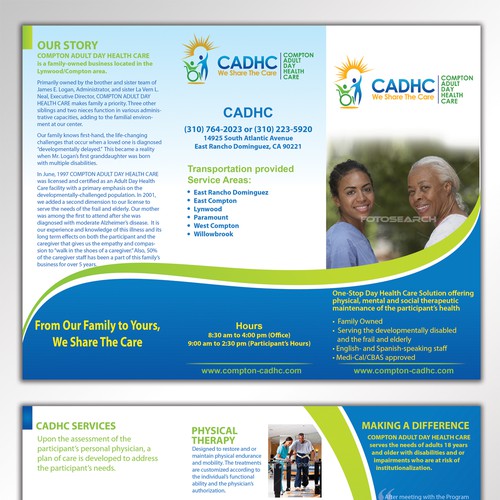 Help Compton Adult Day Health Care with a new brochure design Design by Arttero