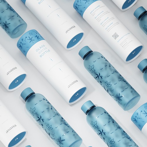 Packaging design for water bottle from female-focused modern lifestyle brand Design réalisé par eolinart