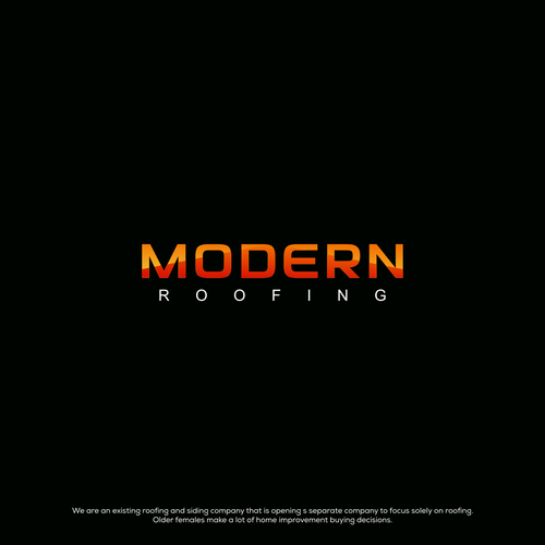 Modern Roofing - A new (modern looking) company in an old (not modern) industry Design by LEXItheDolphin