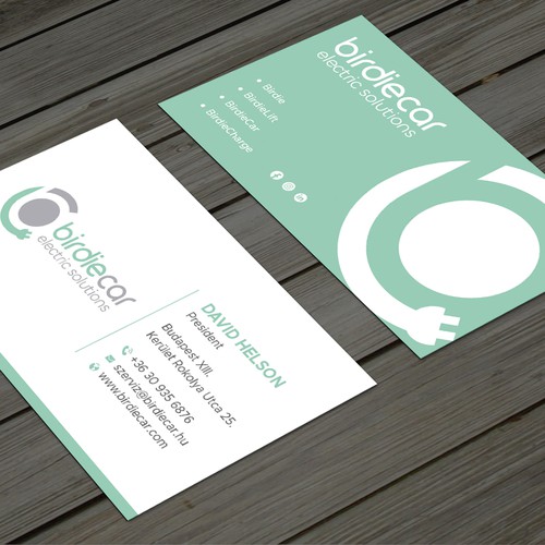 business card for company called birdie Design by Taaiebah