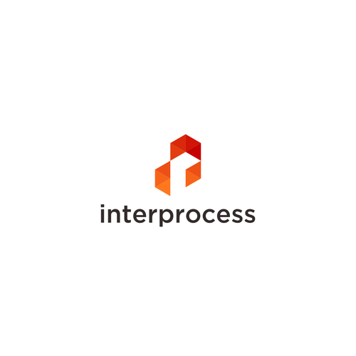 logo for INTERPROCESS, a digital products and services company Design by SALICKER