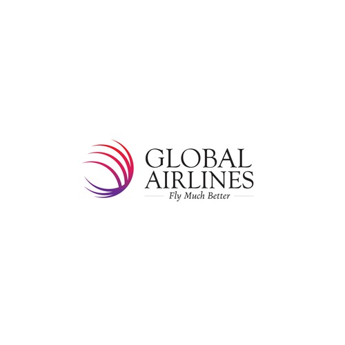 Take off! A Brand New Global Airline logo! Design by reflect the style ™