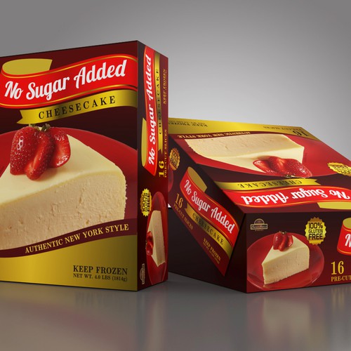 Designs Gourmet Cheesecake Package Design No Sugar Added Product Packaging Contest