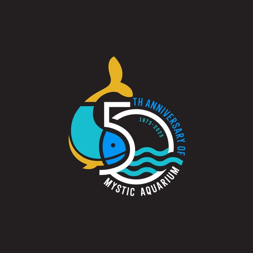 Mystic Aquarium Needs Special logo for 50th Year Anniversary Design by Congrats!