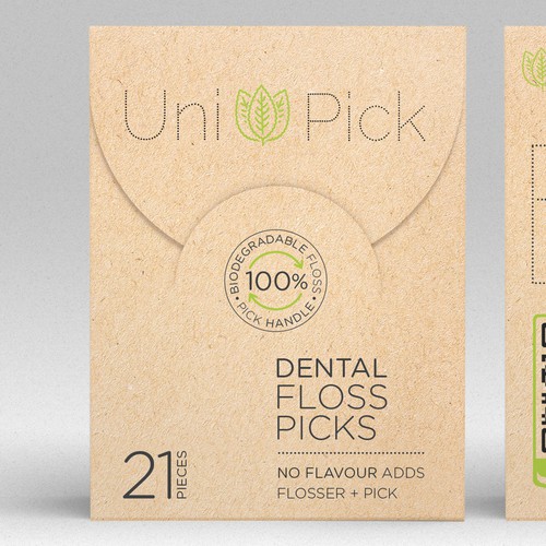 We need a Clean & Minimum design for our first Smart packaging dental floss picks product Design by O!shine-design