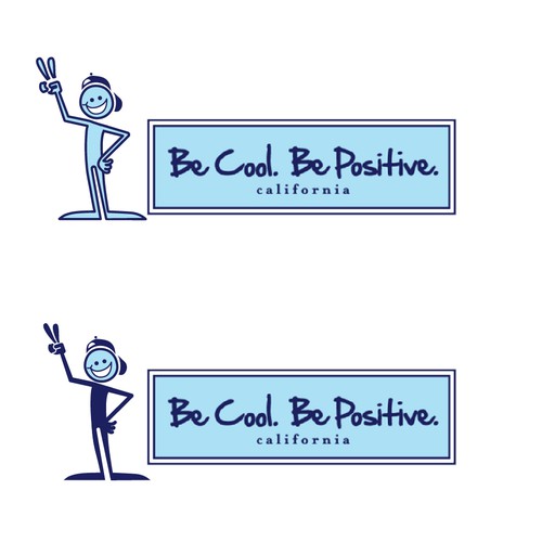 Be Cool. Be Positive. | California Headwear Diseño de wilndr