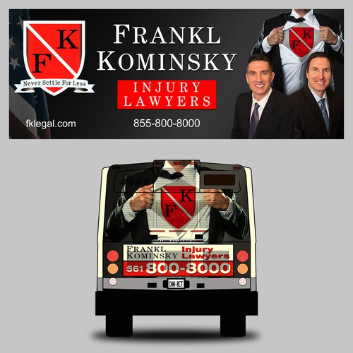 Design A Powerful Bus Wrap For A Personal Injury Law Firm Design by Konstantin Graphics