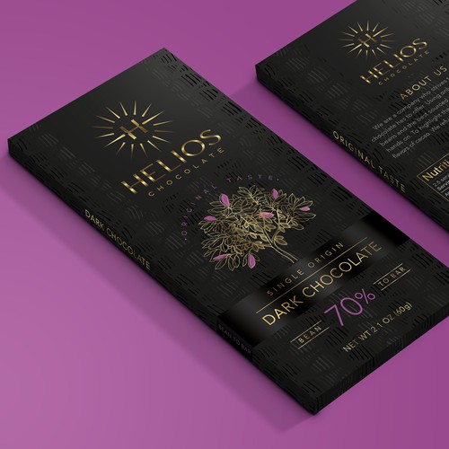 Design di Design chocolate bar packaging for a Premium bean to bar Chocolate business di O!shine-design