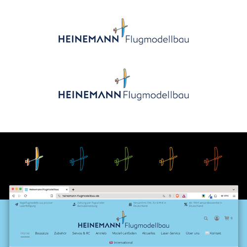 Create an engaging logo design for a model glider designer & manufacturer Design réalisé par matanomira