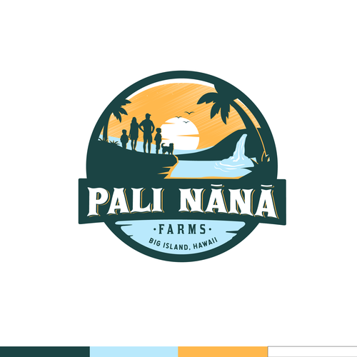 A Logo for a Sustainable Family Farm in Hawaii that Provides Agra-tours Design by >>Jelena<<