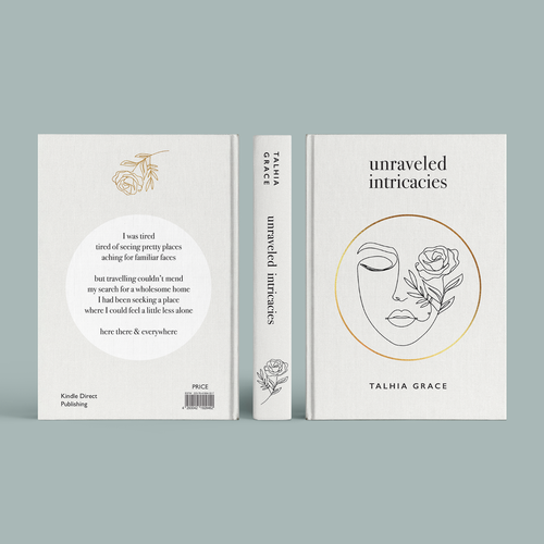Create an authentic book cover for a collection of poems Design by DINJA