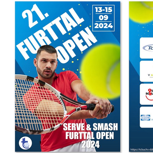 Aces & Action: Cool Flyer for a Tennis Tournament Design by anami.design