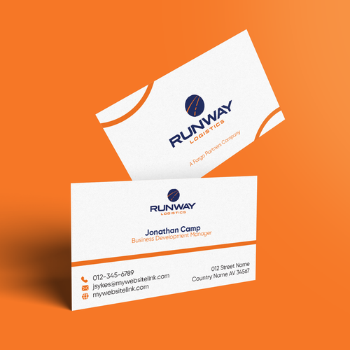 Runway Logistics Business Card Design by Vasif Aghayev