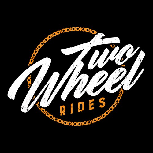 Design Two-Wheel Rides Logo di AlarArtStudio™