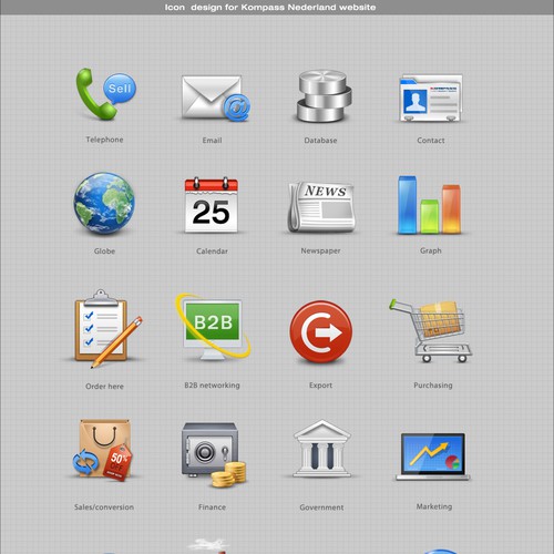 Icon Package Needed For Kompass Nederland Website Button Or Icon Contest 99designs