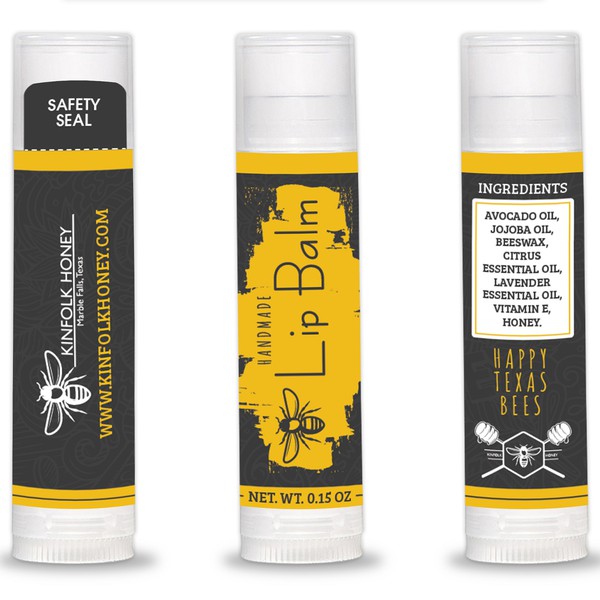 Design by Come to me titled "Beekeeper's Handmade Lip Balm"