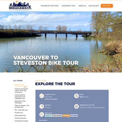 Design a website for outdoor adventure travel company Design by Jasmin_A (AMPLE)