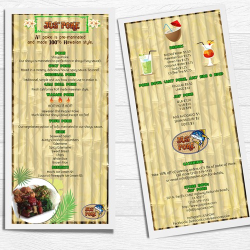 Jus' Poke Menu Redondo Beach • Order Jus' Poke Delivery Online