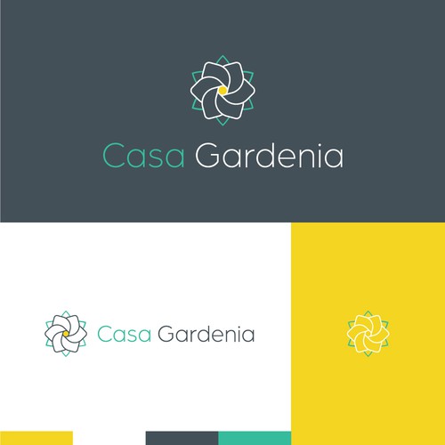 Casa Gardenia Logo Design by Harry Howe