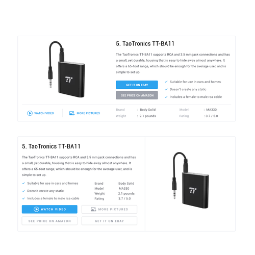 section of web page design, desktop only Design by dandyvasanth