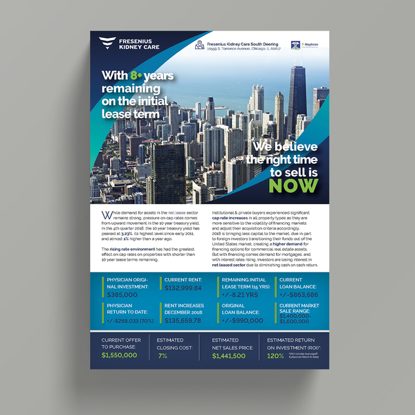 Design by teastudio titled "A flyer for a Real Estate that believes time to sell is now"