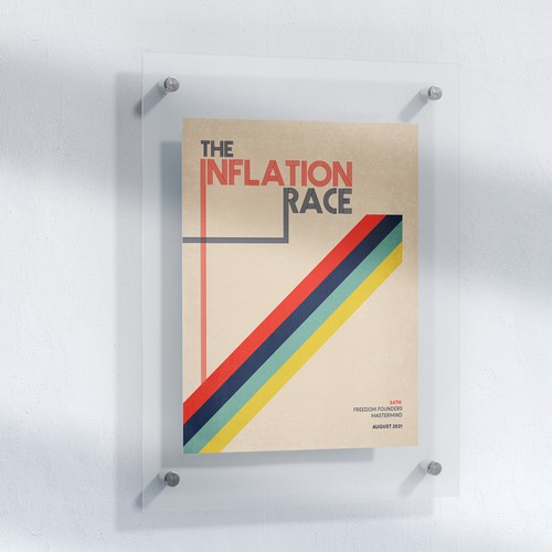 The Inflation Race | 70s + Typography + Classy! + Poster Design by Iconic Graphic