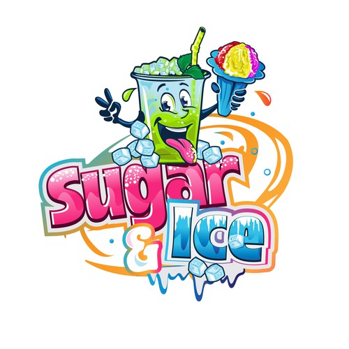 Design di Bring Sugar & Ice to Life – Bright, Bold Branding for a Dirty Soda + Shaved Ice Truck di websmartusa