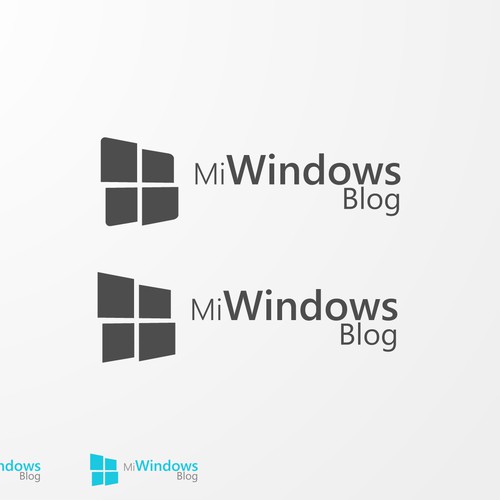 Looking for the first logo for Mi Windows Blog Design by ElFenix