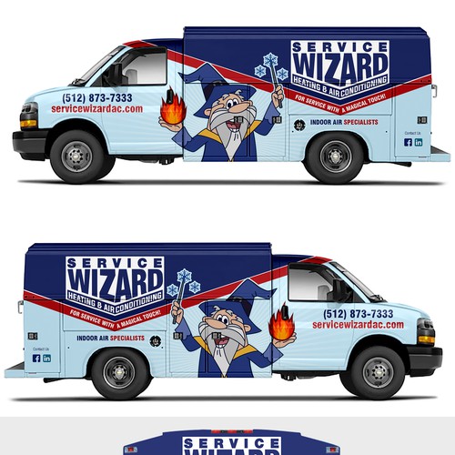 HVAC Service Van Wrap Design Design by ezesol™