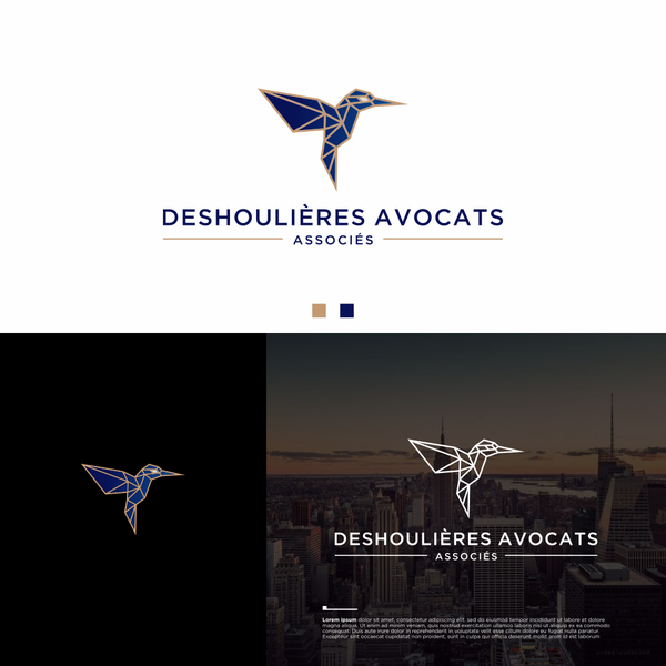 Design by Pepin titled "Modern iconic geometric bird logo"