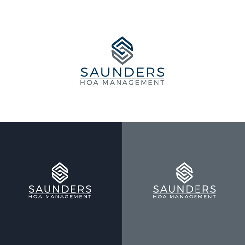 Modern Clean Logo for High Tech Real Estate Management Firm. Design by memindlogo