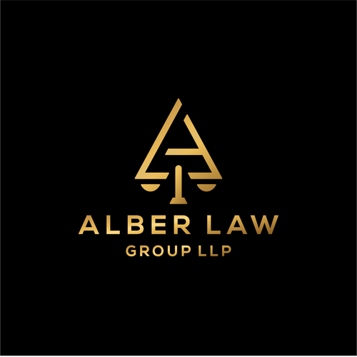 Law office firm logo keep Alber Law separate it looks better Design by canda