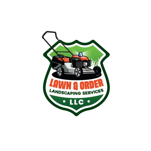 Design a creative badge logo for a landscaping company called Lawn & Order Landscaping Services, LLC Design by Sabiqnoor