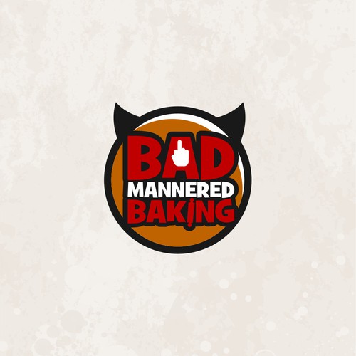 Need a fucking cool logo for Bad Mannered Baking - a swearing cookie stamp company Design by aryocabe