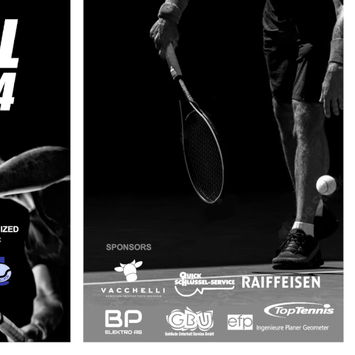 Aces & Action: Cool Flyer for a Tennis Tournament Design by Graphics Guru 87