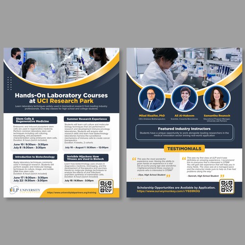 High School Science/STEM Flyer Design by Dzhafir