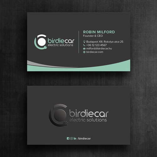 business card for company called birdie Design by Felix SH