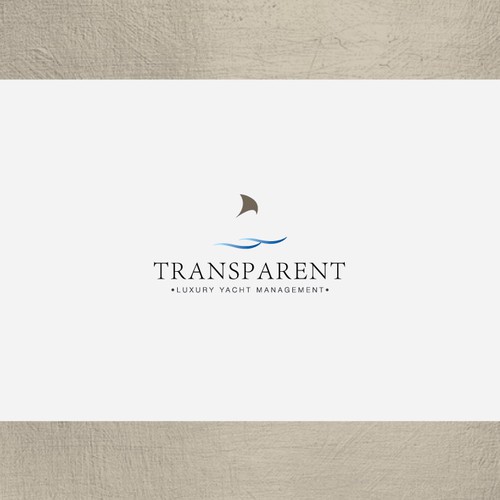 logo for TRANSPARENT Luxury Yacht Management Design by Nahwulawizh01