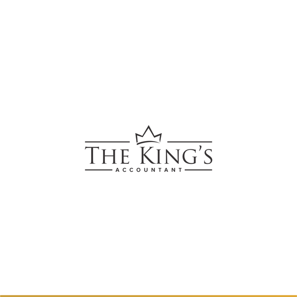 Logo concept crown and finance