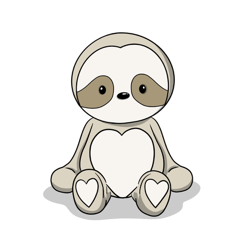 Design a Sloth Stuffed Animal Character for Autistic Children Design by rjo.studio