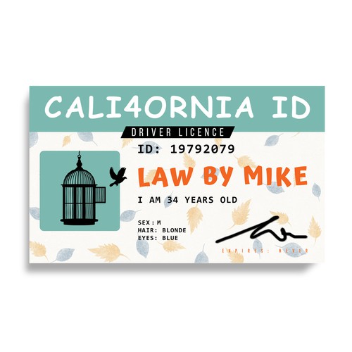 A really bad fake ID, I mean really bad Design réalisé par Mr.TK