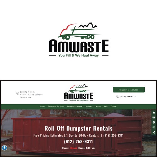 Amwaste Logo Design Design by Web Hub Solution