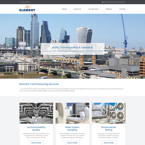 Web page design contest entry by Mycrodesign