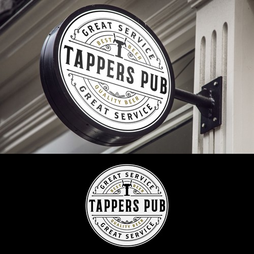 Tappers Pub, an historic neighbor bar needs a new logo! Design by Arpa®
