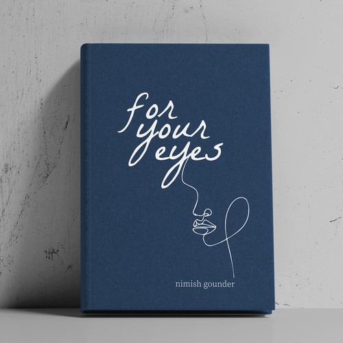 for your eyes- poetry and journal book cover Design by BoredSu