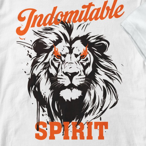 Lion tshirt design to inspire men to greatness Design by mariby ✅