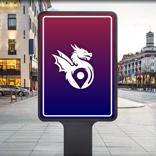 Design logo for a luxury travel brand, represented by a dragon