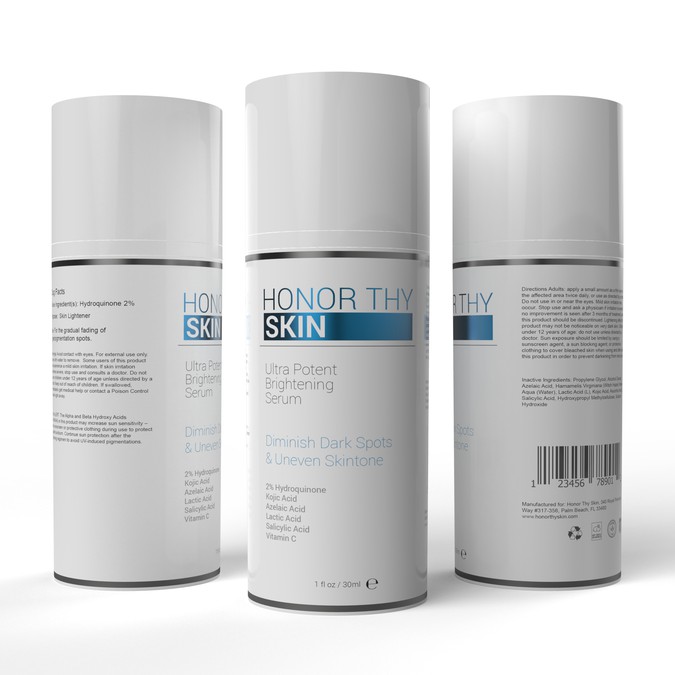 Skin Care Label Design Product label contest
