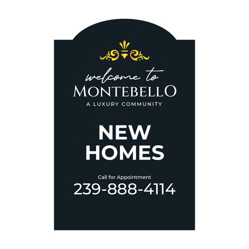 Upscale and Sophisticated New Homes for Sale - Signage Design by Agel Studio