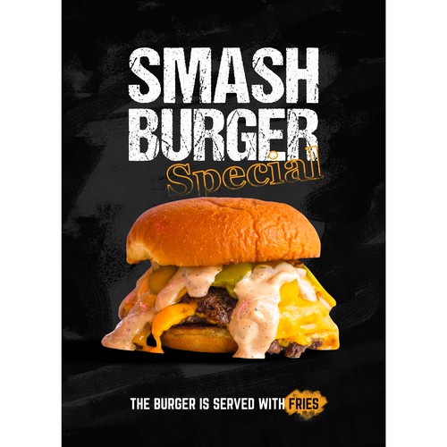 Smash Burger Marketing Materials Design by H4R1S